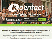 Tablet Screenshot of koentact.nl